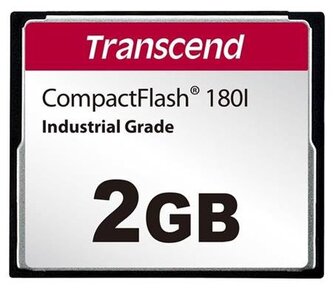 Transcend 2GB INDUSTRIAL TEMP CF180I CF CARD, (MLC) paměťová karta (SLC mode), 85MB s R, 70MB s W
