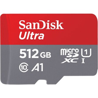 SanDisk Ultra microSDXC 512 GB + SD Adapter 150 MB/s  A1 Class 10 UHS-I