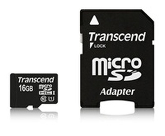 Transcend MicroSDHC karta 16GB Premium, Class 10 UHS-I 300x + adaptér