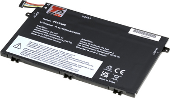 Baterie T6 Power Lenovo ThinkPad E480, E490, E580, E590, E14, E15, 4050mAh, 45Wh, 3cell, Li-pol Baterie T6 Power Lenovo ThinkPad E480, E490, E580, E590, E14, E15, 4050mAh, 45Wh, 3cell, Li-pol
