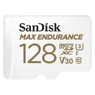 SanDisk MAX ENDURANCE microSDHC Card s adaptérem 128 GB