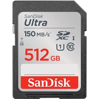 SanDisk Ultra 512 GB SDXC Memory Card 150 MB/s