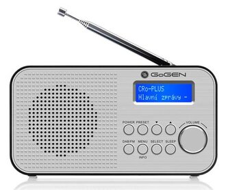 GoGEN GOGDAB300N - Radiopřijímač DAB+ DAB 300 N, stříbrný GoGEN GOGDAB300N - Radiopřijímač DAB+ DAB 300 N, stříbrný