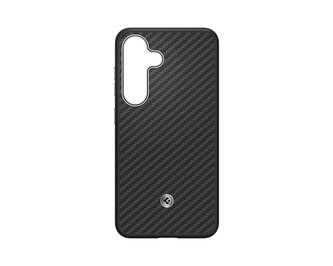 GP-FPS931PGA Samsung by Spigen Enzo Aramid Magnetický Kryt pro Galaxy S25 Black Silver