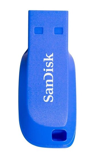 SanDisk FlashPen-Cruzer Blade 32 GB elektricky modrá