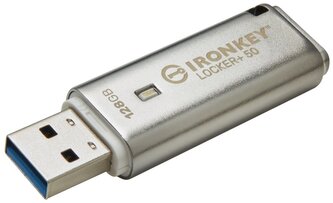 Kingston Flash Disk IronKey 128GB IKLP50 IronKey Locker+ 50 AES USB, w/256bit Encryption