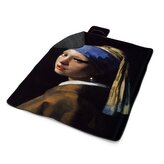 Plážová deka Dívka s perlou - Johannes Vermeer: 200x140 cm