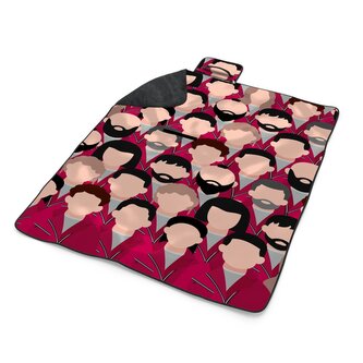 Plážová deka Money heist Anonymní tváře: 200x140 cm