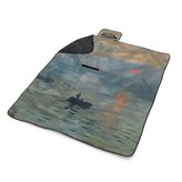 Plážová deka Imprese, východ slunce - Claude Monet: 200x140 cm