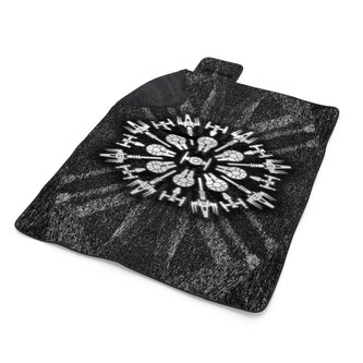 Plážová deka Star Wars Vesmírné lodě na šedém abstraktu: 200x140 cm