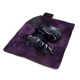 Plážová deka BLACK PANTHER z profilu Fialový mlhavý: 200x140 cm