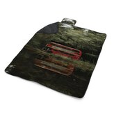 Plážová deka Červený patrový autobus: 200x140 cm