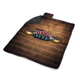 Plážová deka Seriál přátelé CENTRAL PERK Cihly: 200x140 cm