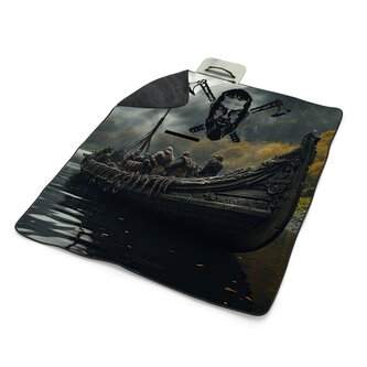 Plážová deka Vikingové Loď: 200x140 cm