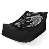 Sedací vak Lounge Zaklínač Šedý abstrakt: 120 x 100 x 80 cm