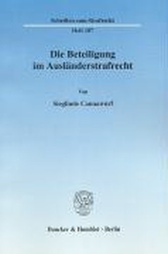 Die Beteiligung im Ausländerstrafrecht