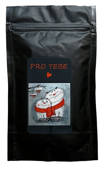 Káva - medvědi šála červená  - zrno