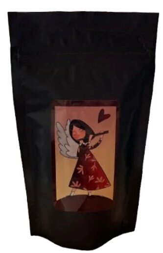 Káva - C22 - andílek s píšťalkou – zrno