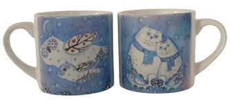 Hrnek - sovy a medvědi