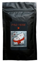 Káva - medvědi šála červená – mletá