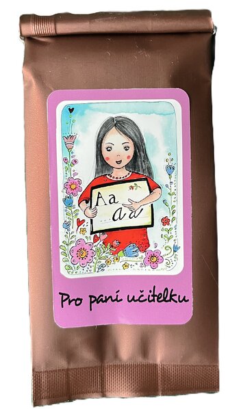 Horká čokoláda - paní učitelku růžová – 25g