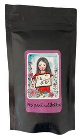 Káva - paní učitelku růžová – zrno