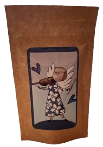 Kávička - C23 - andílek s houslemi – zrno