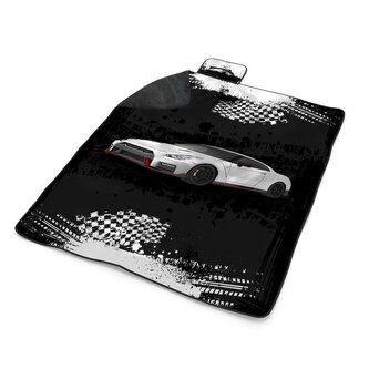 Plážová deka Nissan GTR 35 Černý: 200x140 cm