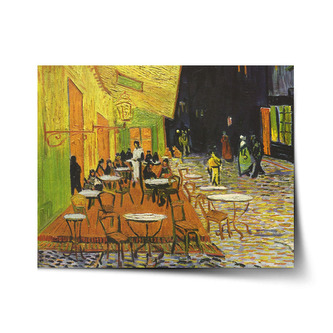 Plakát Terasa kavárny v noci - Vincent van Gogh: 60x40 cm