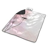 Plážová deka Růžový akvarel: 200x140 cm