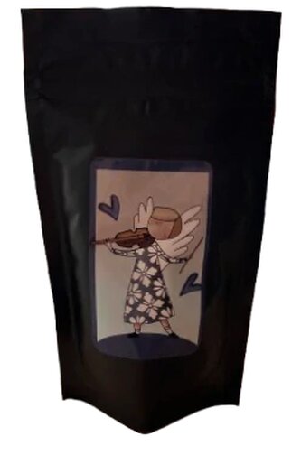 Káva - C23 - andílek s houslemi – zrno