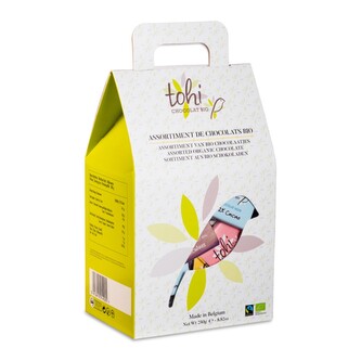 Tohi Bio dárková krabička s 6 druhy napolitánek Tohi, 250 g