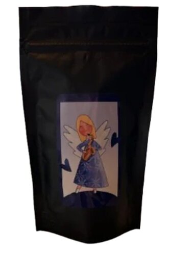 Káva - C24 - andílek se saxofonem – zrno