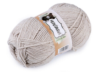 Pletací příze medvídková 100 g - 1 ks - 3 (82084) béžová světlá