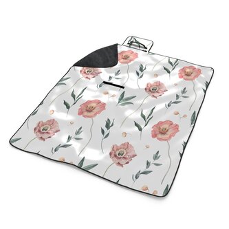 Plážová deka Romantické pryskyřníky: 200x140 cm