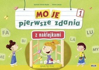 Moje pierwsze zdania z naklejkami wielokrotnego użytku zeszyt 1