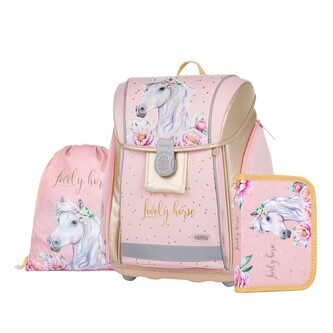 Oxybag Školní set 3 ks PREMIUM LIGHT - kůň romantic