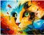 NORIMPEX Diamantové malování Abstraktní kočka 30x40cm