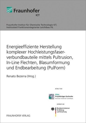 Energieeffiziente Herstellung komplexer Hochleistungsfaserverbundbauteile mittels Pultrusion, In-Line Flechten, Blasumformung un