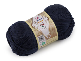 Pletací příze Alize Diva 100 g - 1 ks - 19 (361) modrá tmavá