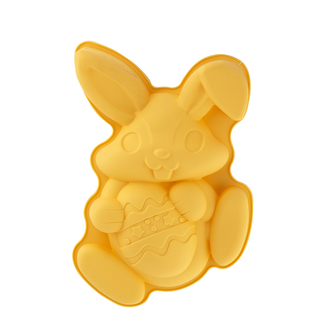 FORMA SILIKONOWA DO PIECZENIA ZAJĄC 30,5X21,5X5 CM ŻÓŁTA