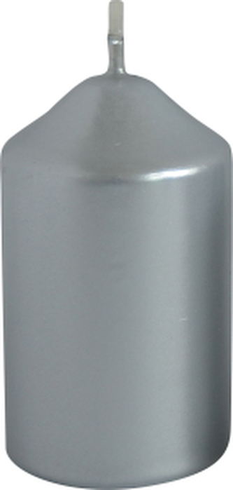 Bony adventní svíčka stříbrná 40 × 60 mm, 4 ks