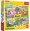 Puzzle 4w1 Podwodne życie SpongeBoba TREFL