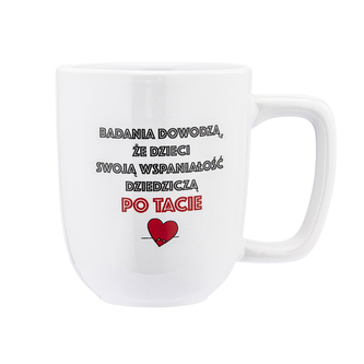 KUBEK PORCELITOWY BARYŁKA 375 ML DEK. WSPANIAŁOŚĆ PO TACIE