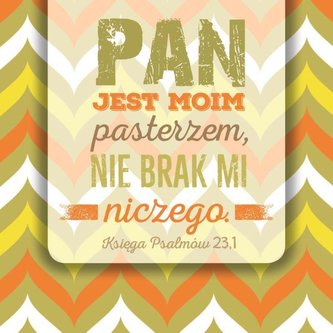 Podstawka korkowa - Pan jest moim pasterzem