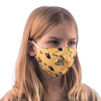 Rouška dětská Fusakle Víla Amálka Žluté