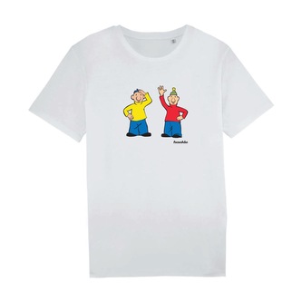 Tričko Pat a Mat bílé Bílé L