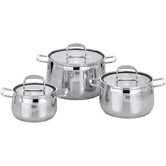 Mystery Sada hrnců 3 ks, nerezové ELO 91003