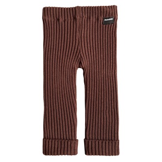 Dětské pletené legíny Fusakle MERINO hnědé Hnědé 98/104