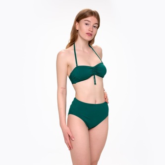 Plavky Fusakle bandeau zelené vrchní díl Zelené XS